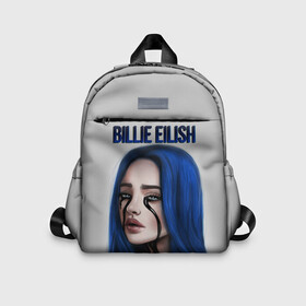 Детский рюкзак 3D с принтом BILLIE EILISH в Новосибирске, 100% полиэстер | лямки с регулируемой длиной, сверху петелька, чтобы рюкзак можно было повесить на вешалку. Основное отделение закрывается на молнию, как и внешний карман. Внутри дополнительный карман. По бокам два дополнительных кармашка | ayelish | bad guy | bellyache | bilie eilish | bilie elish | billie | billie eilish | eilish | electronic | elish | music | били айлиш | билли айлиш | эйлиш | элиш