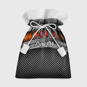 Подарочный 3D мешок с принтом Audi Metal в Новосибирске, 100% полиэстер | Размер: 29*39 см | audi | metal | авто | ауди | железо | кольчуга | лого авто | метал | металлическая | сетка | сталь | цепи