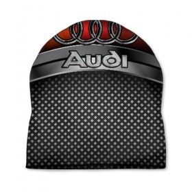 Шапка 3D с принтом Audi Metal в Новосибирске, 100% полиэстер | универсальный размер, печать по всей поверхности изделия | audi | metal | авто | ауди | железо | кольчуга | лого авто | метал | металлическая | сетка | сталь | цепи
