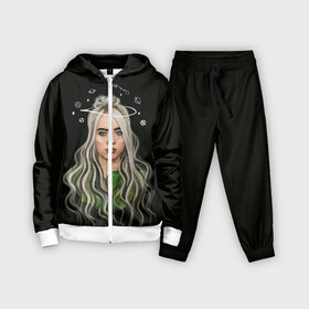 Детский костюм 3D с принтом BILLIE EILISH в Новосибирске,  |  | ayelish | bad guy | bellyache | bilie eilish | bilie elish | billie | billie eilish | eilish | electronic | elish | music | били айлиш | билли айлиш | эйлиш | элиш