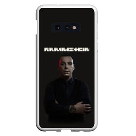 Чехол для Samsung S10E с принтом Rammstein в Новосибирске, Силикон | Область печати: задняя сторона чехла, без боковых панелей | Тематика изображения на принте: amerika | art | germany | logo | rammstein | rock | till lindemann | арт | германия | группа | логотип | музыка | немецкая группа | немцы | песня | раммштайн | рамштайн | рок