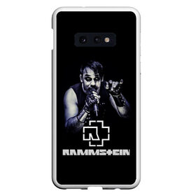 Чехол для Samsung S10E с принтом Rammstein в Новосибирске, Силикон | Область печати: задняя сторона чехла, без боковых панелей | Тематика изображения на принте: amerika | art | germany | logo | rammstein | rock | till lindemann | арт | германия | группа | логотип | музыка | немецкая группа | немцы | песня | раммштайн | рамштайн | рок