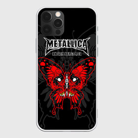 Чехол для iPhone 12 Pro Max с принтом Metallica в Новосибирске, Силикон |  | american | butterfly | devil | fangs | james hetfield | kirk hammett | metal band | metallica | music | mystic | red | rock | skull | vampire | американская | бабочка | вампир | джеймс хетфилд | дьявол | кирк хэмметт | клыки | красная | ларс ульрих | мета