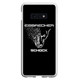 Чехол для Samsung S10E с принтом EISBRECHER SCHOCK в Новосибирске, Силикон | Область печати: задняя сторона чехла, без боковых панелей | eisbrecher | metal | rock | schock | метал | рок
