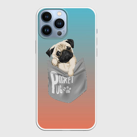 Чехол для iPhone 13 Pro Max с принтом Карманный мопс в Новосибирске,  |  | pug | карман | карманный мопс | малыш | милый | мопс | пес | песик | собака | собачка