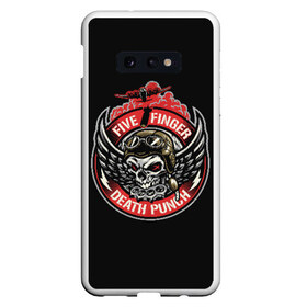 Чехол для Samsung S10E с принтом Five Finger Death Punch в Новосибирске, Силикон | Область печати: задняя сторона чехла, без боковых панелей | Тематика изображения на принте: 5fdp | ffdp | five finger | five finger death | five finger death punch | metal | rock | метал | рок