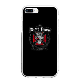 Чехол для iPhone 7Plus/8 Plus матовый с принтом Five Finger Death Punch в Новосибирске, Силикон | Область печати: задняя сторона чехла, без боковых панелей | Тематика изображения на принте: 5fdp | ffdp | five finger | five finger death | five finger death punch | metal | rock | метал | рок