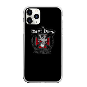 Чехол для iPhone 11 Pro Max матовый с принтом Five Finger Death Punch в Новосибирске, Силикон |  | Тематика изображения на принте: 5fdp | ffdp | five finger | five finger death | five finger death punch | metal | rock | метал | рок