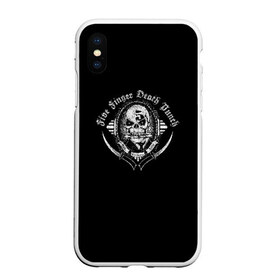 Чехол для iPhone XS Max матовый с принтом Five Finger Death Punch в Новосибирске, Силикон | Область печати: задняя сторона чехла, без боковых панелей | Тематика изображения на принте: 5fdp | ffdp | five finger | five finger death | five finger death punch | metal | rock | метал | рок