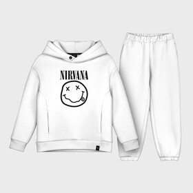 Детский костюм хлопок Oversize с принтом NIRVANA в Новосибирске,  |  | nirvana | smile | курт кобейн | нирвана | смайл