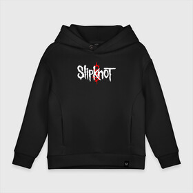 Детское худи Oversize хлопок с принтом SLIPKNOT в Новосибирске, френч-терри — 70% хлопок, 30% полиэстер. Мягкий теплый начес внутри —100% хлопок | боковые карманы, эластичные манжеты и нижняя кромка, капюшон на магнитной кнопке | slipknot | слипкнот