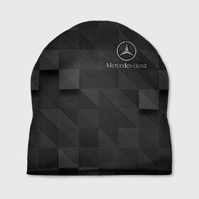 Шапка 3D с принтом Mercedes в Новосибирске, 100% полиэстер | универсальный размер, печать по всей поверхности изделия | amg | mercedes | авто | автомобиль | иномарка | логотип | машина | мерседес | текстура