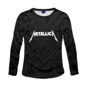 Женский лонгслив 3D с принтом METALLICA (НА СПИНЕ) в Новосибирске, 100% полиэстер | длинные рукава, круглый вырез горловины, полуприлегающий силуэт | lindemann | lm | rammstein | rock | кристиан лоренц | линдеманн | лм | музыка | рамштайн | рок | тилль линдеманн