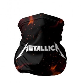 Бандана-труба 3D с принтом METALLICA (НА СПИНЕ) в Новосибирске, 100% полиэстер, ткань с особыми свойствами — Activecool | плотность 150‒180 г/м2; хорошо тянется, но сохраняет форму | fire | flame | metallica | металлика | огонь | пламя