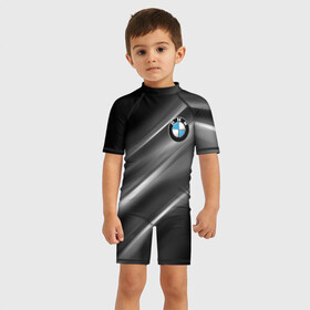 Детский купальный костюм 3D с принтом BMW | БМВ в Новосибирске, Полиэстер 85%, Спандекс 15% | застежка на молнии на спине | bmw | bmw performance | m | motorsport | performance | бмв | моторспорт