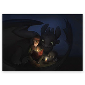 Поздравительная открытка с принтом Как приручить дракона в Новосибирске, 100% бумага | плотность бумаги 280 г/м2, матовая, на обратной стороне линовка и место для марки
 | cartoon | children | dragon | how to train a dragon | детский мультфильм | детям | для детей | дракон | как приручить дракона | мультик | мультфильм