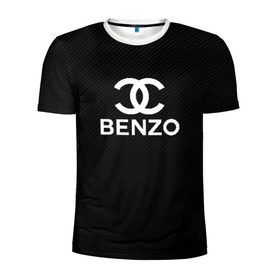 Мужская футболка 3D спортивная с принтом BENZO GANG ( CARBON ) в Новосибирске, 100% полиэстер с улучшенными характеристиками | приталенный силуэт, круглая горловина, широкие плечи, сужается к линии бедра | bbt | benzo | benzo gang | big baby tape | carbon | ббт | бензо | карбон
