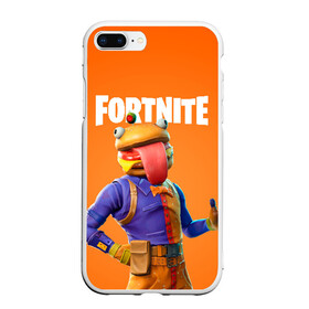 Чехол для iPhone 7Plus/8 Plus матовый с принтом Fortnite (Burger) в Новосибирске, Силикон | Область печати: задняя сторона чехла, без боковых панелей | Тематика изображения на принте: burger | fortnite | game | like | mem | skin | skins | бургер | скин | форнайн | форнайт | фортнайн | фортнайт