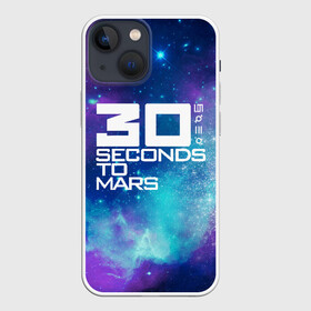 Чехол для iPhone 13 mini с принтом 30 SECONDS TO MARS в Новосибирске,  |  | 30 seconds to mars | 30 секунд до марса | space | джаред лето | космос