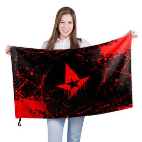 Флаг 3D с принтом ASTRALIS (РЕДАЧ) в Новосибирске, 100% полиэстер | плотность ткани — 95 г/м2, размер — 67 х 109 см. Принт наносится с одной стороны | astralis | awp | counter strike | cs go | cs go global offensive | faze clan | hyper beast | team liquid | астралис | тим ликвид | фейз клан | хайпер бист