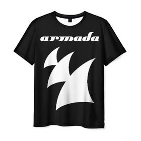 Мужская футболка 3D с принтом Armada Music в Новосибирске, 100% полиэфир | прямой крой, круглый вырез горловины, длина до линии бедер | armada | armada music | armin | armin van buuren | van buuren