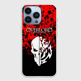 Чехол для iPhone 13 Pro с принтом Overlord Skull red в Новосибирске,  |  | Тематика изображения на принте: albedo | anime | momonga | narberal | overlord | shalltear. | альбедо | аниме | клементина | момонга | набэ | оверлорд | шалтир