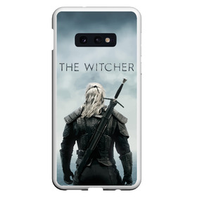 Чехол для Samsung S10E с принтом THE WITCHER (Сериал) в Новосибирске, Силикон | Область печати: задняя сторона чехла, без боковых панелей | bird | game | games | geralt | hunter | logo | monsters | series | star | the | witcher | wolf | ведьмак | волк | геральт | звезда | игра | игры | лого | медальон | монстры | охотник | птица | сериал | символ