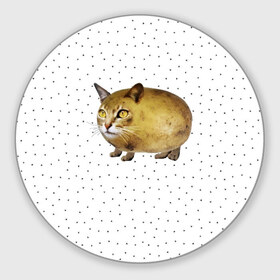 Коврик для мышки круглый с принтом ЧИЛИПИ*ДРИК в Новосибирске, резина и полиэстер | круглая форма, изображение наносится на всю лицевую часть | Тематика изображения на принте: internet | meme | memes | pikabu | интернет | картофель | картошка | киса | киска | кот | котенок | котик | коты | котята | кошки | мем | мемас | мемасы | мемы | пикабу | прикол | приколы | чикибряк | шутка | юмор