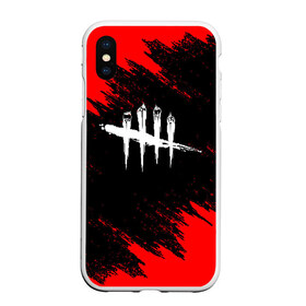 Чехол для iPhone XS Max матовый с принтом DEAD BY DAYLIGHT в Новосибирске, Силикон | Область печати: задняя сторона чехла, без боковых панелей | Тематика изображения на принте: dbd | dead by daylight | survival horror | дбд | мертвы к рассвету