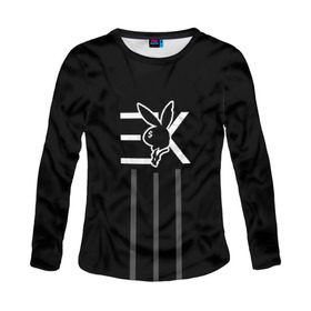Женский лонгслив 3D с принтом EGOR KREED x Rabbit в Новосибирске, 100% полиэстер | длинные рукава, круглый вырез горловины, полуприлегающий силуэт | black | egor | hip | hop | inc | kreed | logo | pop | rap | star | team | алых | грехи | егор | знают | крид | лого | миллион | настроения | они | поп | роз | рэп | самая | символ | хип | холостяк | хоп | цвет | черный | что