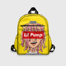 Детский рюкзак 3D с принтом Lil Pump в Новосибирске, 100% полиэстер | лямки с регулируемой длиной, сверху петелька, чтобы рюкзак можно было повесить на вешалку. Основное отделение закрывается на молнию, как и внешний карман. Внутри дополнительный карман. По бокам два дополнительных кармашка | Тематика изображения на принте: esskeetit | gazzy garcia | gucci gang | lil pump | lilpump | газзи гарсия | лил памп | рэп | рэпер | эшкере