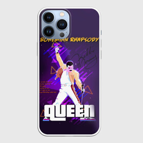 Чехол для iPhone 13 Pro Max с принтом Queen в Новосибирске,  |  | bohemian | brian | freddie | john | mercury | must go on | queen | rhapsody | roger | taylor | the miracle | the show | богемская | рапсодия | роджер тейлор | фредди меркьюри