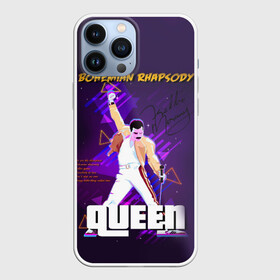 Чехол для iPhone 13 Pro Max с принтом Queen в Новосибирске,  |  | Тематика изображения на принте: bohemian | brian | freddie | john | mercury | must go on | queen | rhapsody | roger | taylor | the miracle | the show | богемская | рапсодия | роджер тейлор | фредди меркьюри