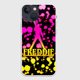 Чехол для iPhone 13 mini с принтом Freddie в Новосибирске,  |  | bohemian | brian | freddie | john | mercury | must go on | queen | rhapsody | roger | taylor | the miracle | the show | богемская | рапсодия | роджер тейлор | фредди меркьюри