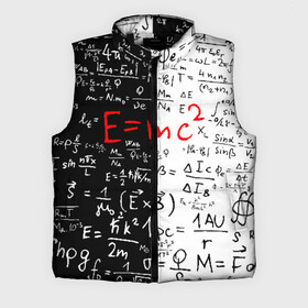 Мужской жилет утепленный 3D с принтом E mc2 в Новосибирске,  |  | emc 2 | emc2 | знаменитые формулы | физика | формулы | эйнштейн
