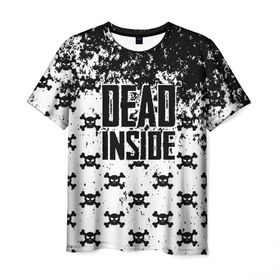 Мужская футболка 3D с принтом Dead Inside в Новосибирске, 100% полиэфир | прямой крой, круглый вырез горловины, длина до линии бедер | dead | dota | inside | аниме | внутри | гуль | дэд | инсайд | мертвец | мертвый | токийский
