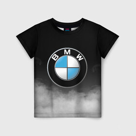 Детская футболка 3D с принтом BMW в Новосибирске, 100% гипоаллергенный полиэфир | прямой крой, круглый вырез горловины, длина до линии бедер, чуть спущенное плечо, ткань немного тянется | bmw | bmw performance | m | motorsport | performance | бмв | моторспорт
