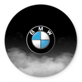 Коврик для мышки круглый с принтом BMW в Новосибирске, резина и полиэстер | круглая форма, изображение наносится на всю лицевую часть | bmw | bmw performance | m | motorsport | performance | бмв | моторспорт