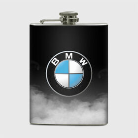 Фляга с принтом BMW в Новосибирске, металлический корпус | емкость 0,22 л, размер 125 х 94 мм. Виниловая наклейка запечатывается полностью | bmw | bmw performance | m | motorsport | performance | бмв | моторспорт