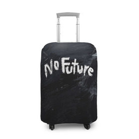 Чехол для чемодана 3D с принтом ТЬМА - No Future в Новосибирске, 86% полиэфир, 14% спандекс | двустороннее нанесение принта, прорези для ручек и колес | 1921 | 1953 | 1986 | 2019 | 2052 | dark | future | jonas | logo | mikkel | mundus | no future | portal | sic | будущего | йонас | лого | логотип | миккель | надпись | нет | портал | сериал | сериалы | символ | тьма