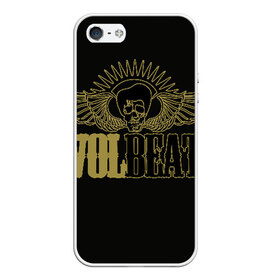 Чехол для iPhone 5/5S матовый с принтом Volbeat в Новосибирске, Силикон | Область печати: задняя сторона чехла, без боковых панелей | groove metal | hardcore | psychobilly | volbeat | волбит