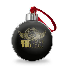 Ёлочный шар с принтом Volbeat в Новосибирске, Пластик | Диаметр: 77 мм | groove metal | hardcore | psychobilly | volbeat | волбит
