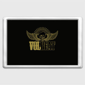 Магнит 45*70 с принтом Volbeat  в Новосибирске, Пластик | Размер: 78*52 мм; Размер печати: 70*45 | groove metal | hardcore | psychobilly | volbeat | волбит