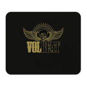 Коврик для мышки прямоугольный с принтом Volbeat в Новосибирске, натуральный каучук | размер 230 х 185 мм; запечатка лицевой стороны | Тематика изображения на принте: groove metal | hardcore | psychobilly | volbeat | волбит