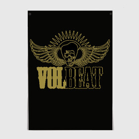 Постер с принтом Volbeat  в Новосибирске, 100% бумага
 | бумага, плотность 150 мг. Матовая, но за счет высокого коэффициента гладкости имеет небольшой блеск и дает на свету блики, но в отличии от глянцевой бумаги не покрыта лаком | groove metal | hardcore | psychobilly | volbeat | волбит
