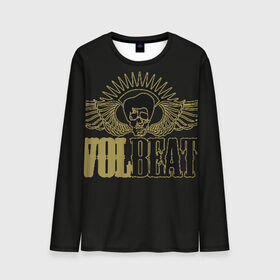 Мужской лонгслив 3D с принтом Volbeat  в Новосибирске, 100% полиэстер | длинные рукава, круглый вырез горловины, полуприлегающий силуэт | groove metal | hardcore | psychobilly | volbeat | волбит
