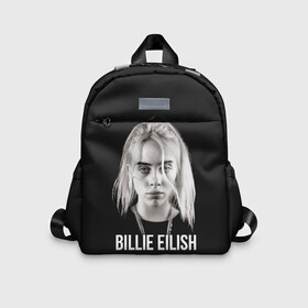 Детский рюкзак 3D с принтом BILLIE EILISH в Новосибирске, 100% полиэстер | лямки с регулируемой длиной, сверху петелька, чтобы рюкзак можно было повесить на вешалку. Основное отделение закрывается на молнию, как и внешний карман. Внутри дополнительный карман. По бокам два дополнительных кармашка | ayelish | bad guy | bellyache | bilie eilish | bilie elish | billie | billie eilish | eilish | electronic | elish | music | били айлиш | билли айлиш | эйлиш | элиш