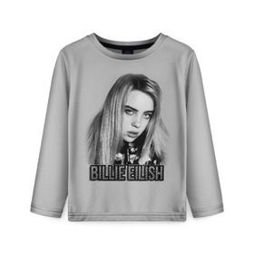 Детский лонгслив 3D с принтом BILLIE EILISH в Новосибирске, 100% полиэстер | длинные рукава, круглый вырез горловины, полуприлегающий силуэт
 | ayelish | bad guy | bellyache | bilie eilish | bilie elish | billie | billie eilish | eilish | electronic | elish | music | били айлиш | билли айлиш | эйлиш | элиш