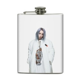 Фляга с принтом BILLIE EILISH в Новосибирске, металлический корпус | емкость 0,22 л, размер 125 х 94 мм. Виниловая наклейка запечатывается полностью | ayelish | bad guy | bellyache | bilie eilish | bilie elish | billie | billie eilish | eilish | electronic | elish | music | били айлиш | билли айлиш | эйлиш | элиш