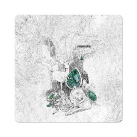 Магнит виниловый Квадрат с принтом Драгоценная Сибирь в Новосибирске, полимерный материал с магнитным слоем | размер 9*9 см, закругленные углы | Тематика изображения на принте: алтай | волк | дикая природа | дикие животные | драгоценные камни | животные | лес | олень | природа | россия | сибирь | сибирь горит